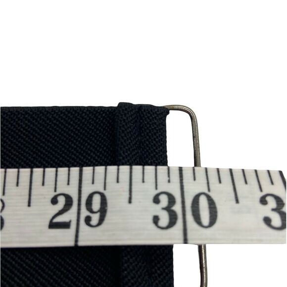 Novelty Stretch Elastic Belt Vintage 80s Women's Black Silver Tone Metal Clasp - Picture 4 of 13